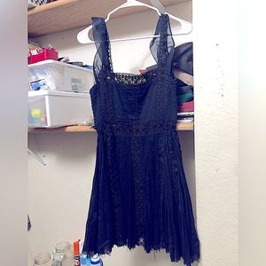 Free People cut out “little black dress” NWOT